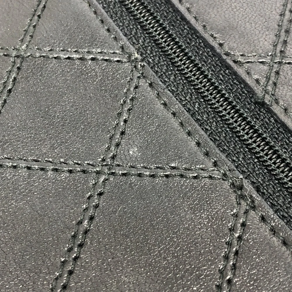 CHANEL black lambskin